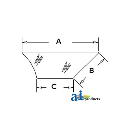 A & I Products Glass, Door, Lower (LH) 38" x24" x6" A-R52883